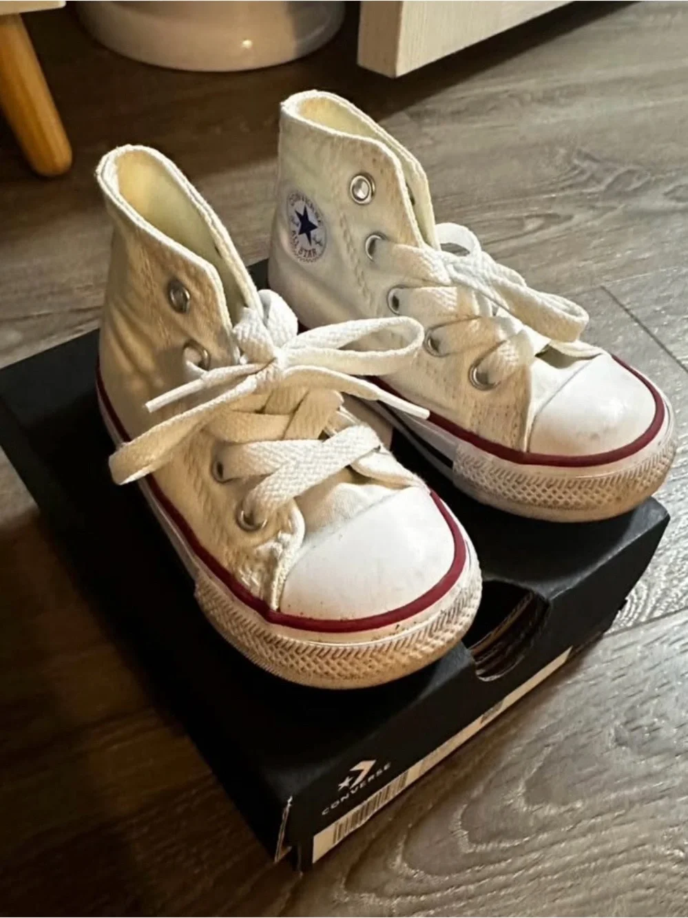 Toddler Converse Kids' White High-Top Sneakers- 4C